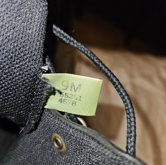 Timberland Womens Black Leather 12 Eye Lace Up Ankle Wedge Heel Booties - Picture 6 of 7